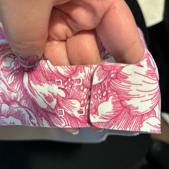 Lululemon Enlite running supportive floral white pink sports bra- 34E - Picture 11 of 11